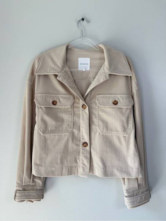 Avec Les Filles Jackets & Blazers - Avec Les Filles Cream Corduroy Jacket
